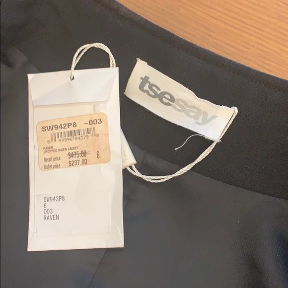 Cropped biker jacket - Picture 3 of 3